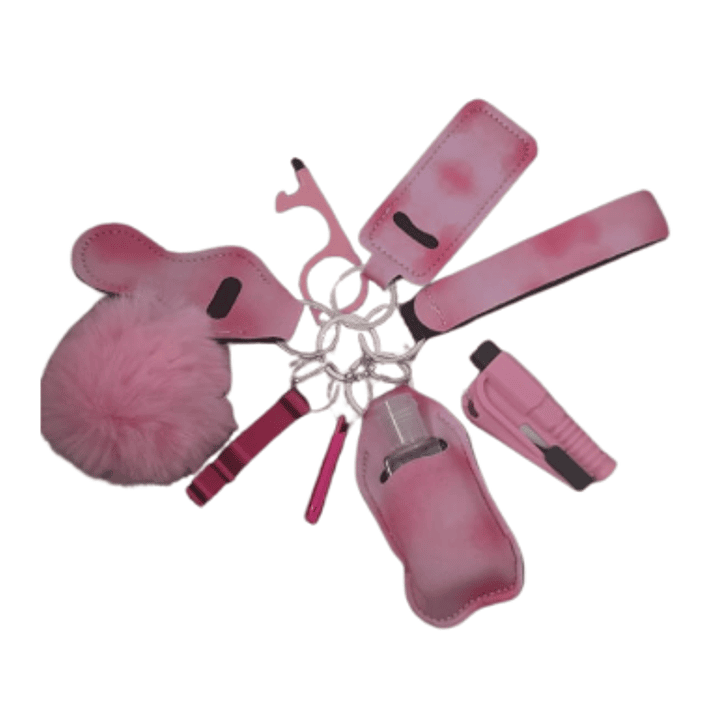 Set de Llaveros de Seguridad Rosa 💗 1