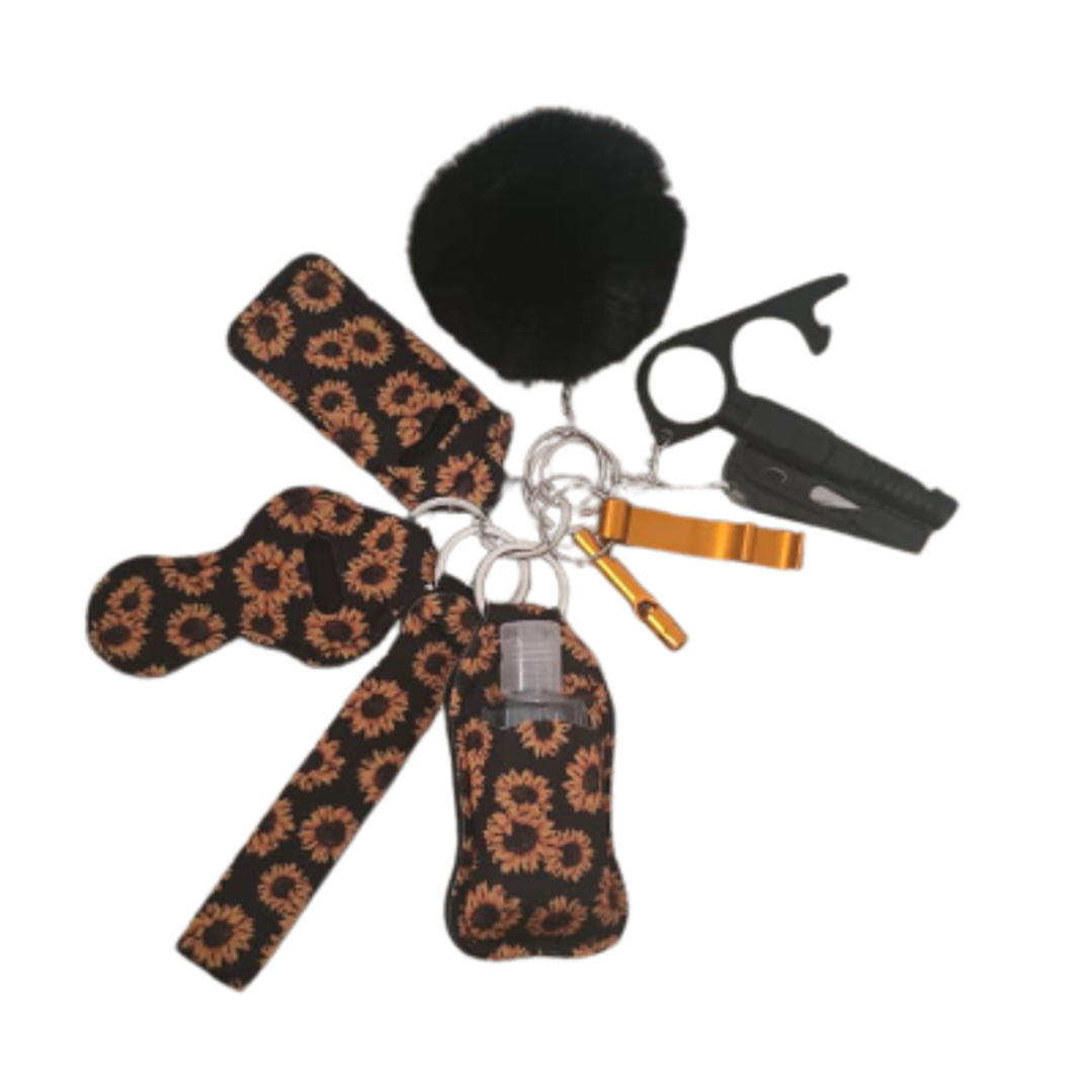 Set de Llaveros de Seguridad Flores 1