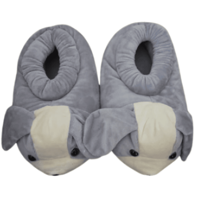 Pantuflas Perrito Gris – Talla estándar 36 a 43 ✨🐾 2
