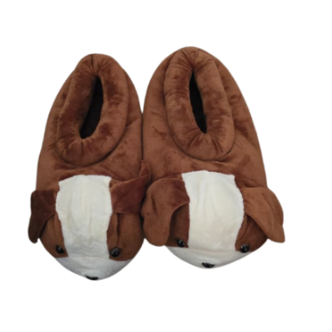 Pantuflas Perrito cafe– Talla estándar 36 a 43 ✨🐾 2