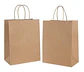 Pack 50 Bolsas De Papel Kraft Con Manillas.    22x25x10. Cm - Miniatura 1