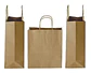 Pack 50 Bolsas De Papel Kraft Con Manillas.    22x32x10. Cm - Miniatura 3