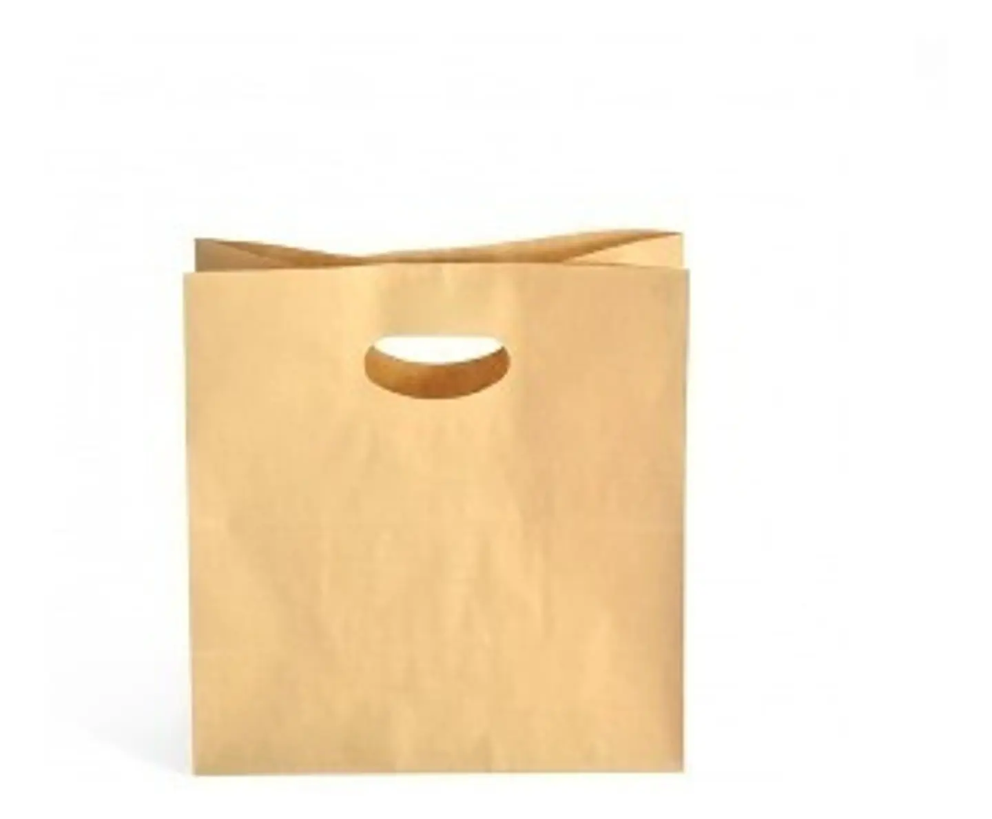 Pack 50 Bolsas De Papel Kraft Manilla Agujero RIN 28x35x15 Cm 2