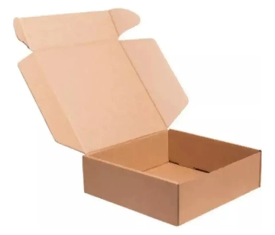 Pack 20u Caja Kraft Auto-armable Rectangular 20x14x6cm 2