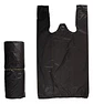 100 Bolsas Plásticas Tipo Camiseta - 35x40 - Todo Uso - Color Negro - Miniatura 1