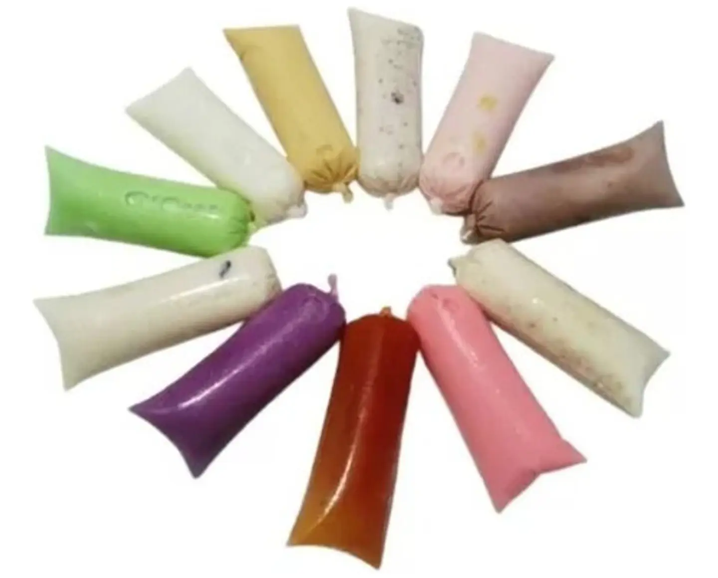 Pack 100 Bolsa Para Cubos Caseros Bolsa De Helados Artesanal 30
