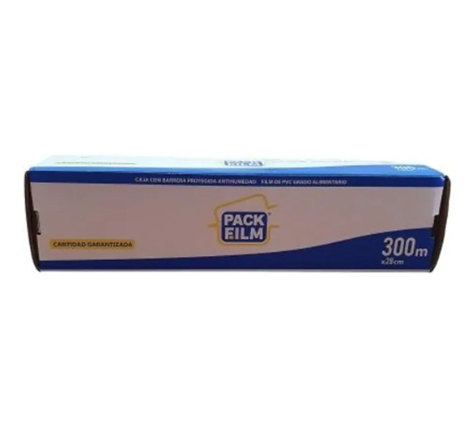 Papel Alusa Film Plastico Transparente Cocina 300m x 30cm  Con dispensador corta facil 2