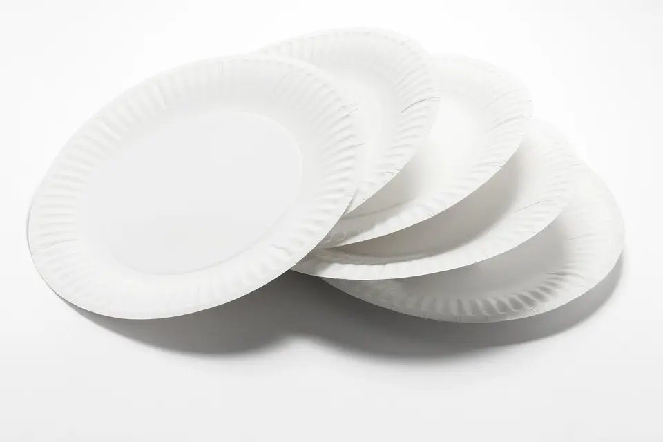 100 Platos De Carton Blanco Desechables Uso Comun 18 Cm. 3