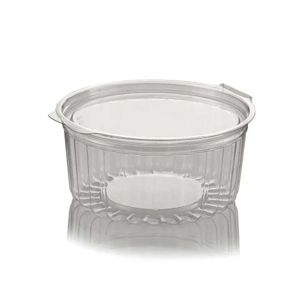 Pote Pet Bisagra Tapa Lisa de 12 oz  - 100 unidades - #049 2