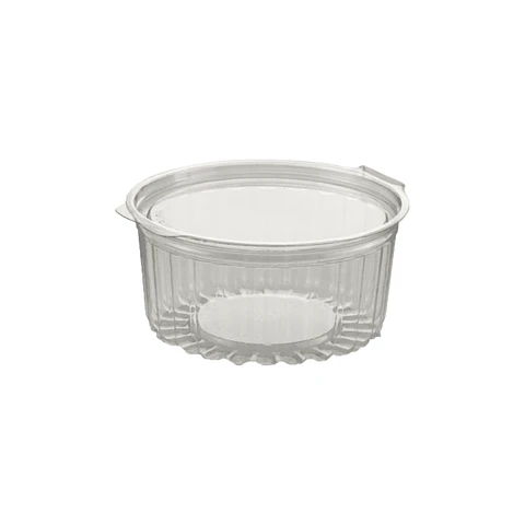 Pote Pet Bisagra Tapa Lisa de 8 oz  - 100 unidades - #048