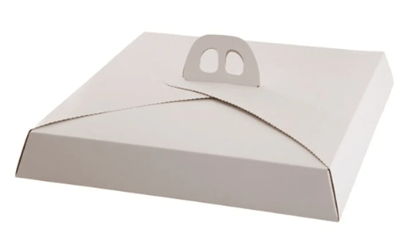 Caja Tartaleta Blanca Mediana 35x35x5 - 10 Unidades 1