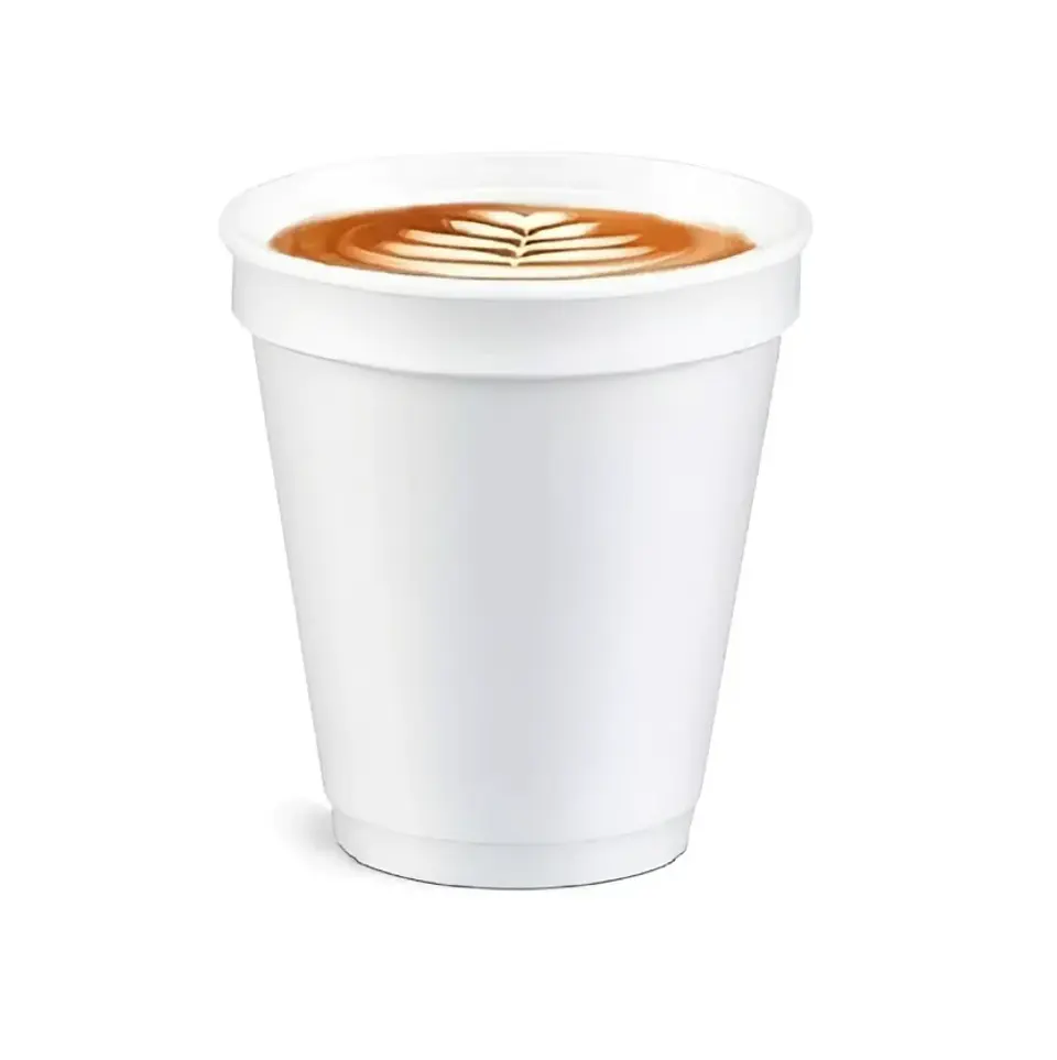 Vaso Térmico de Plumavit - 8 oz - Paquete de 50 Unidades 2