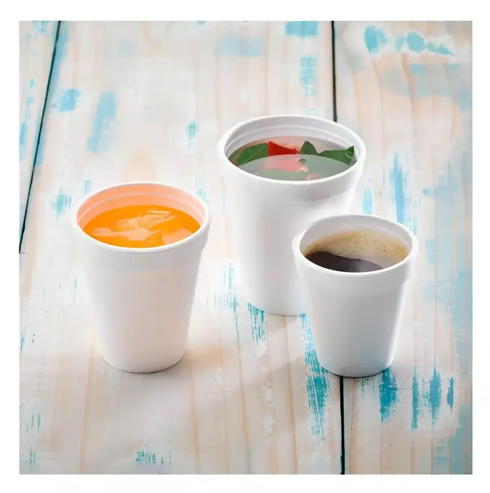 Vaso Térmico de Plumavit - 6 oz - Paquete de 50 Unidades 3