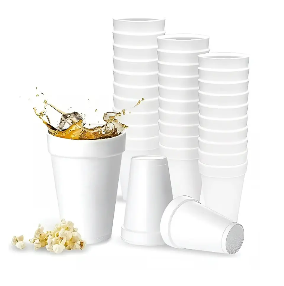 Vaso Térmico de Plumavit - 6 oz - Paquete de 50 Unidades 6