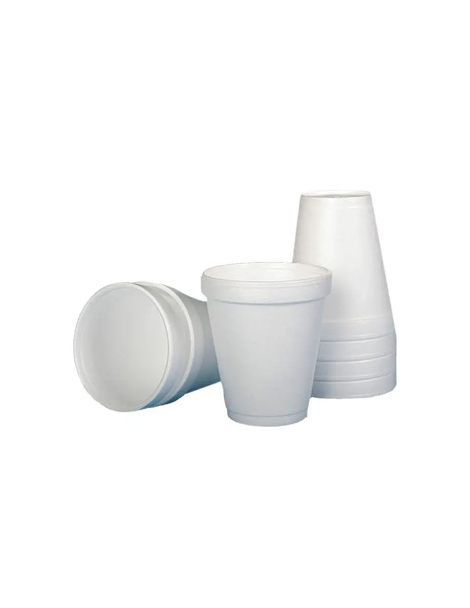Vaso Térmico de Plumavit - 10 oz - Paquete de 50 Unidades 3