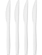 Cuchillo Plástico Blanco - 100 Unidades - Miniatura 1