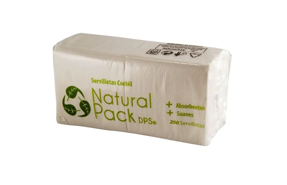 Servilleta Cocktail Natural - Pack de 200 Unidades 1