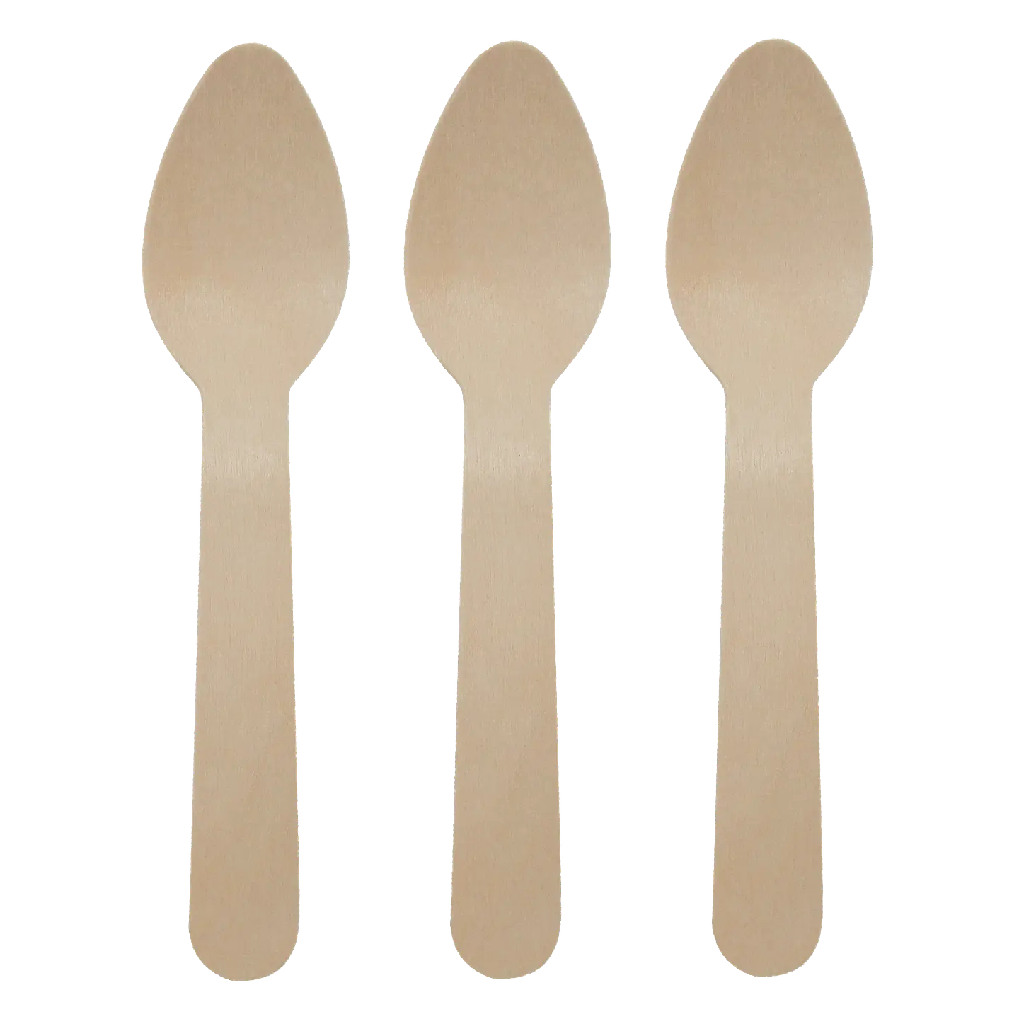 Cucharita de Madera 11 cm - Té/Café/Helado - Paquete de 100 Unidades 1