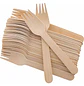 Tenedor de Madera 16 cm - Té/Café/Helado - Paquete de 100 Unidades - Miniatura 1