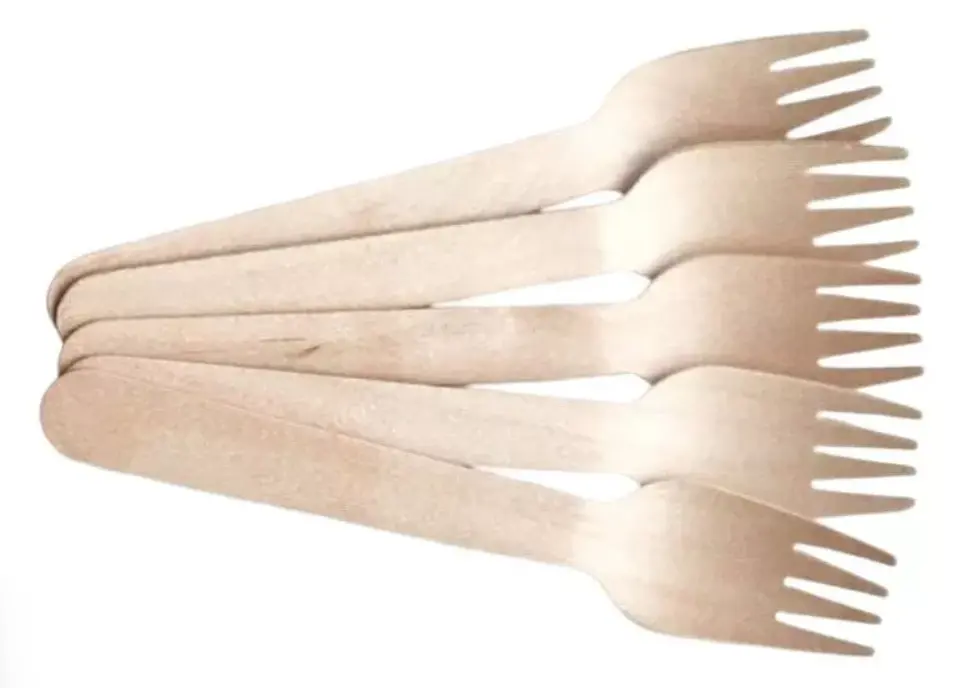 Tenedor de Madera 16 cm - Té/Café/Helado - Paquete de 100 Unidades 5