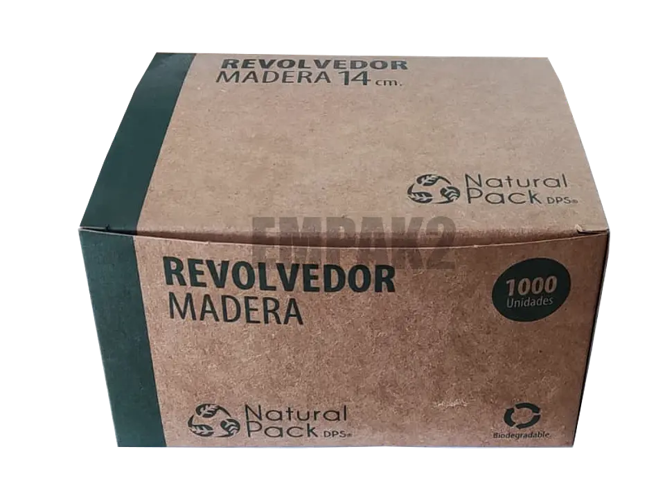 Revolvedor de Madera 14 cm - Caja de 1.000 Unidades 2