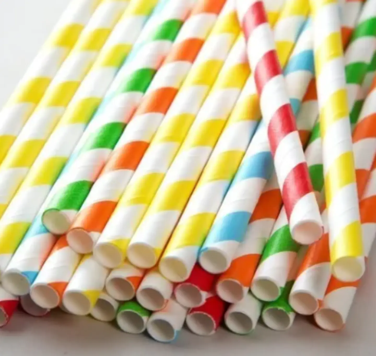 Bombilla de Papel Ecológica en Colores - 21 cm - Paquete de 100 Unidades 2