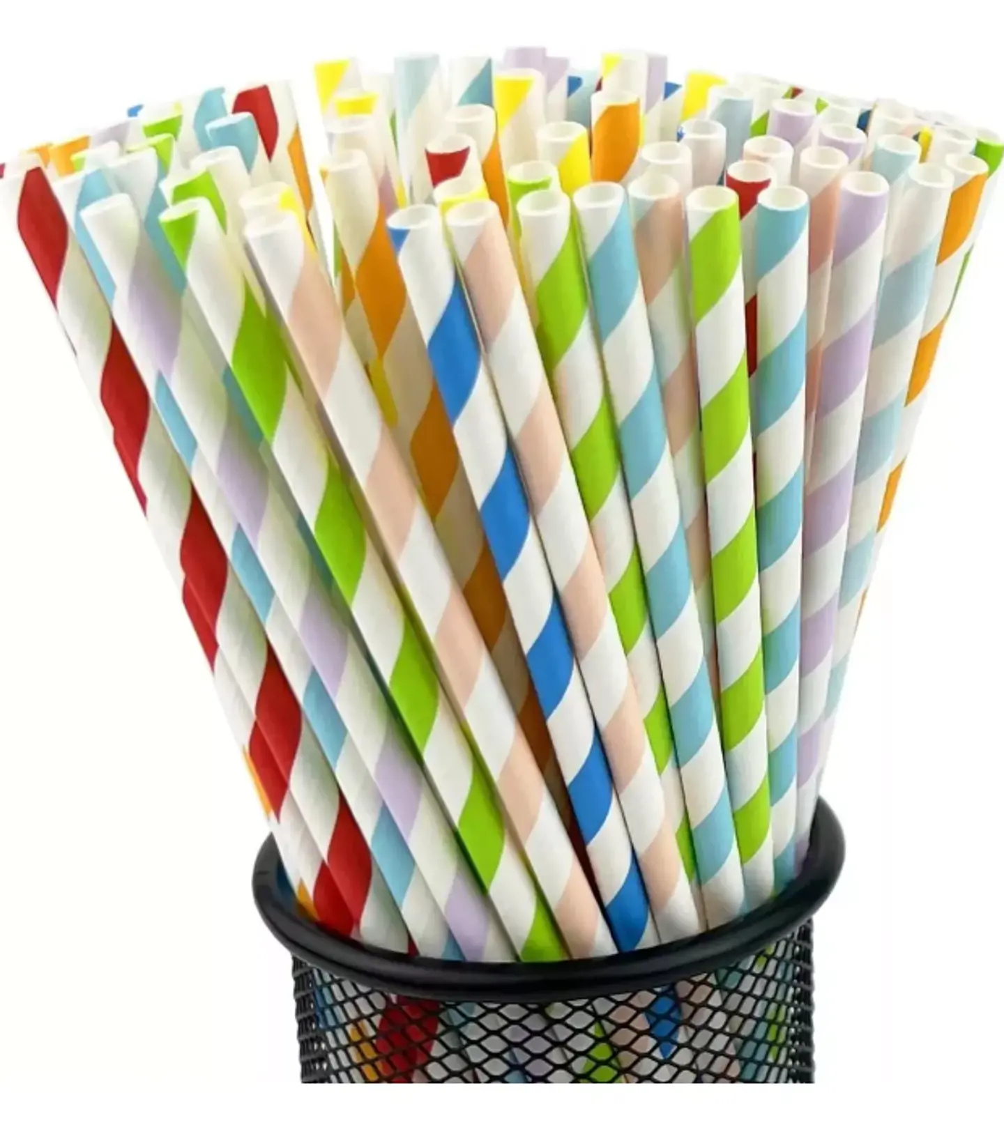 Bombilla de Papel Ecológica en Colores - 21 cm - Paquete de 100 Unidades 3