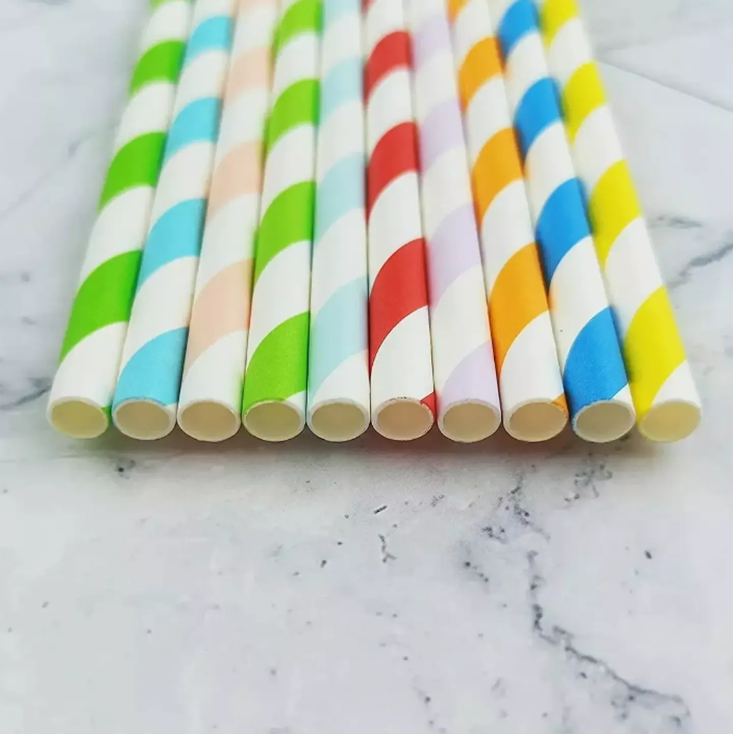 Bombilla de Papel Ecológica en Colores - 21 cm - Paquete de 100 Unidades 4