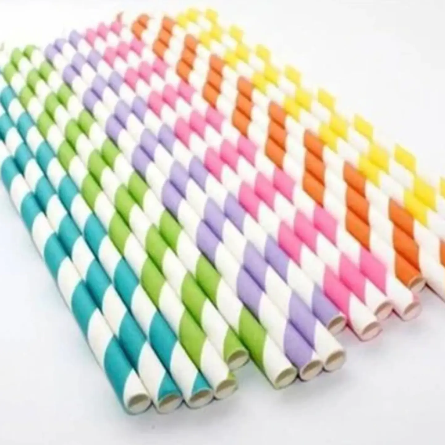 Bombilla de Papel Ecológica en Colores - 21 cm - Paquete de 100 Unidades 5