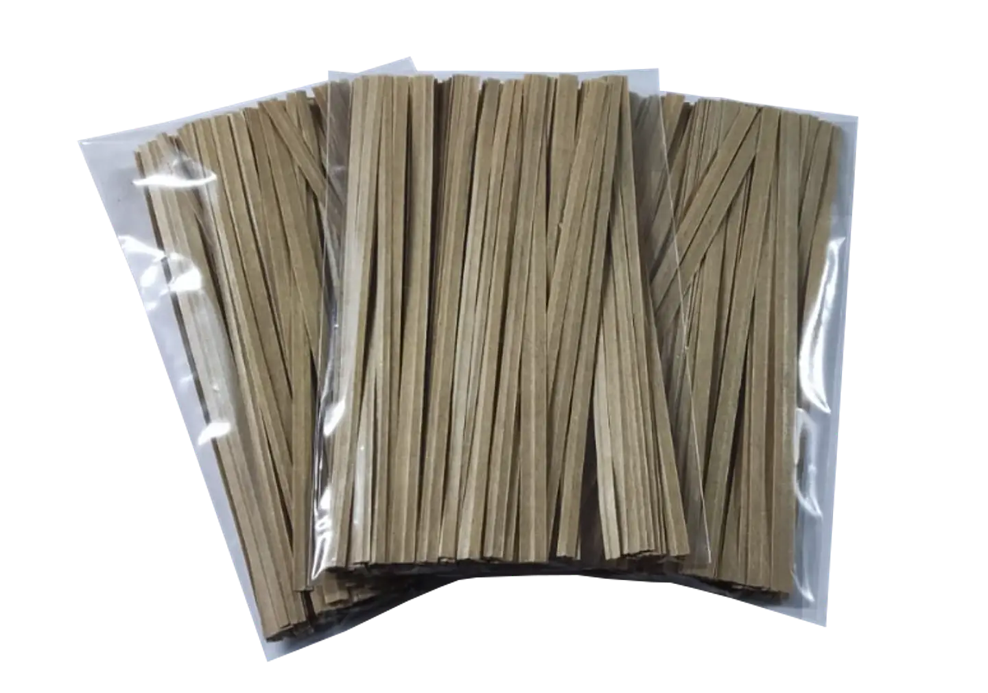 Amarra Metálica 12 cm - Color Kraft - Paquete de 100 Unidades 2