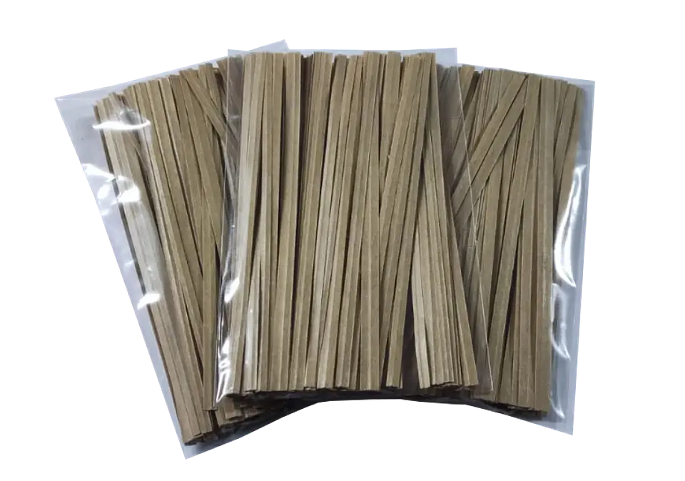 Amarra Metálica 12 cm - Color Kraft - Paquete de 100 Unidades 2