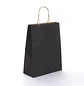 Bolsa Kraft Negra 15x20x8 cm - Paquete de 12 Unidades - Miniatura 1