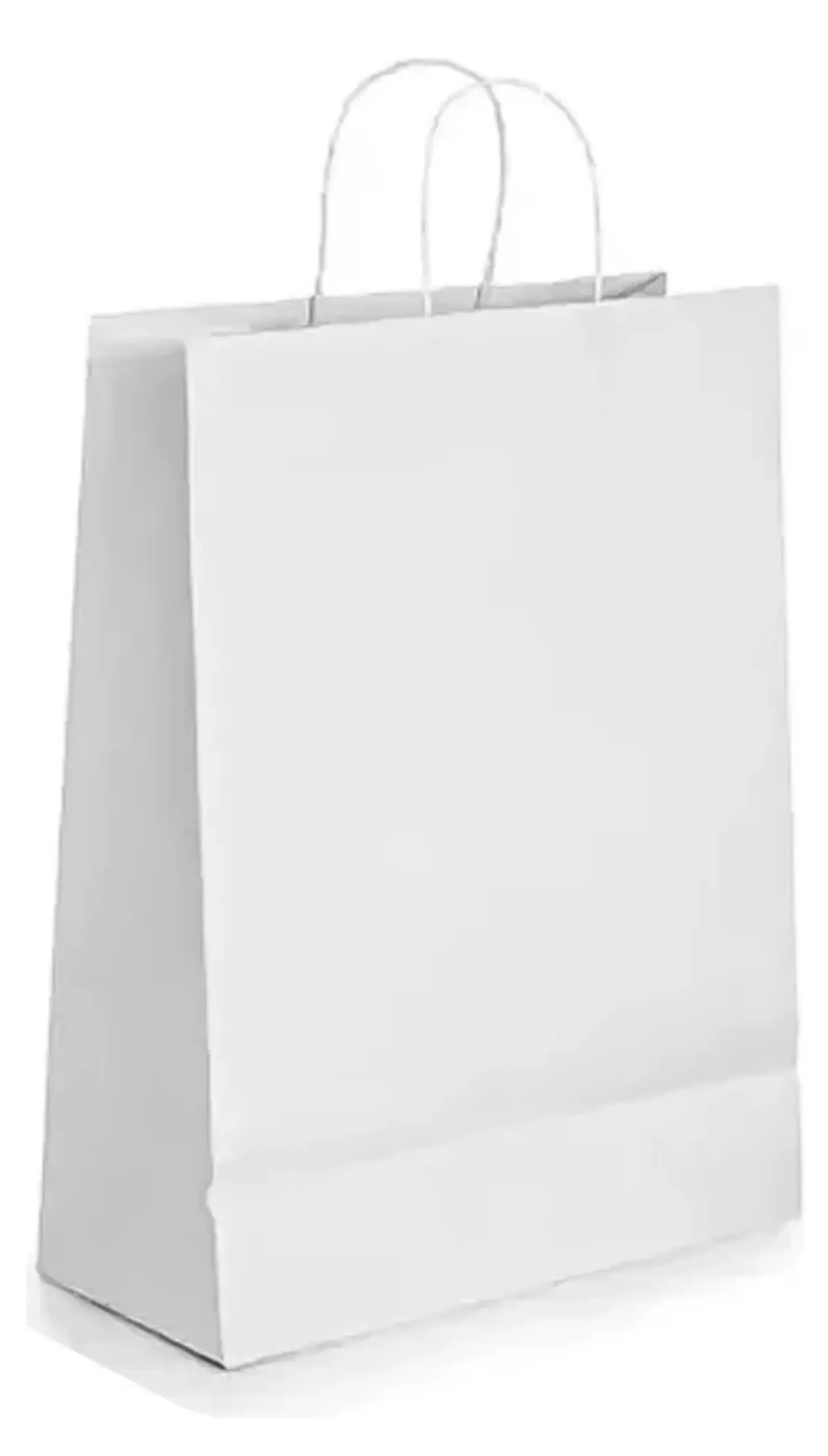 Bolsa Kraft Blanca 15x20x8 cm - Paquete de 12 Unidades 3