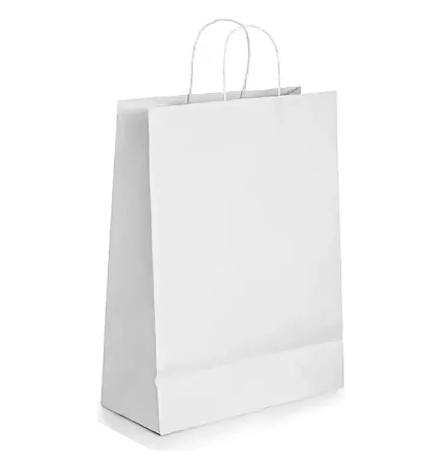Bolsa Kraft Blanca 15x20x8 cm - Paquete de 12 Unidades 2
