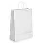 Bolsa Kraft Blanca 15x20x8 cm - Paquete de 12 Unidades - Miniatura 2