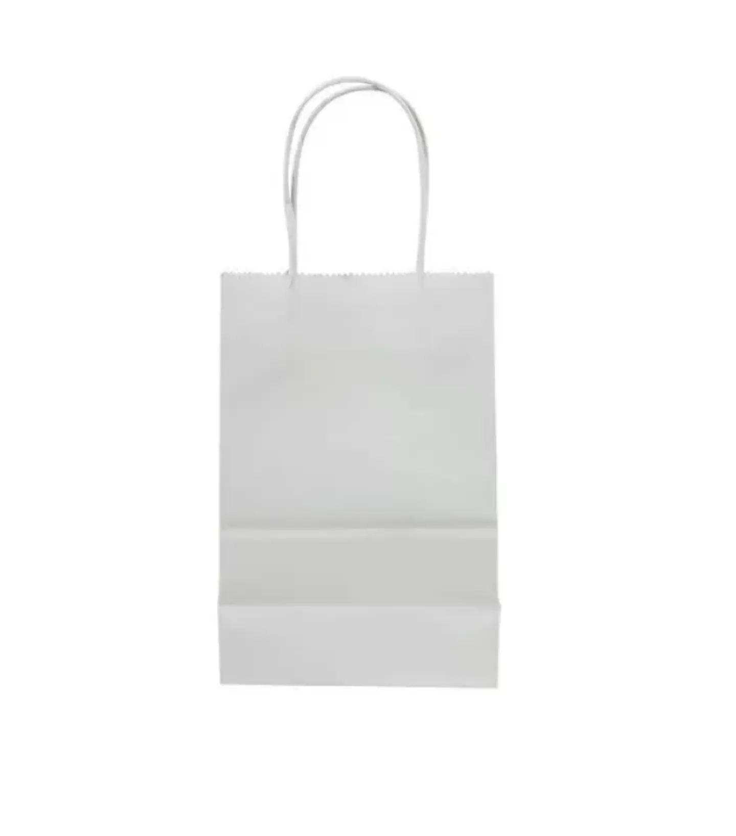 Bolsa Kraft Blanca 15x20x8 cm - Paquete de 12 Unidades 4