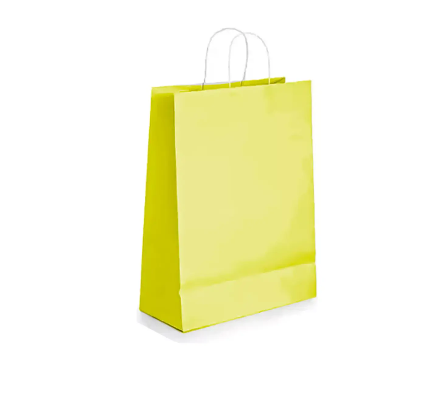 Bolsa Kraft Amarilla 15x20x8 cm - Paquete de 12 Unidades 2