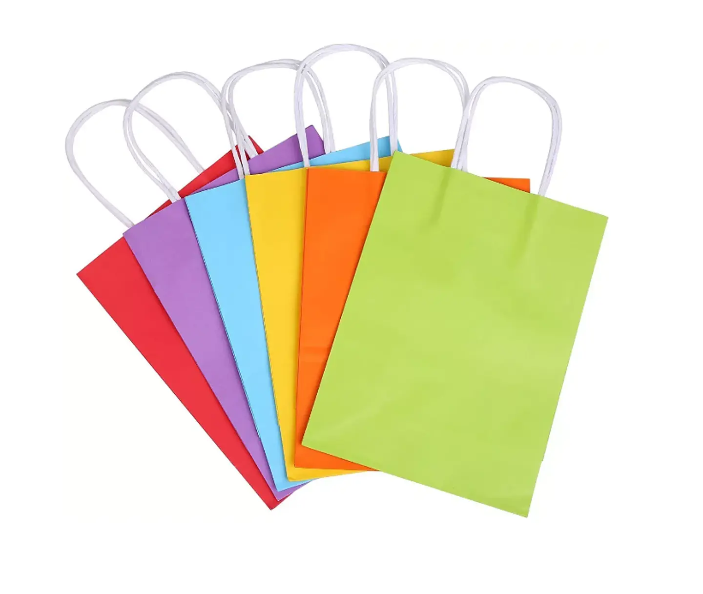 Bolsa Kraft Verde 15x20x8 cm - Paquete de 12 Unidades 2