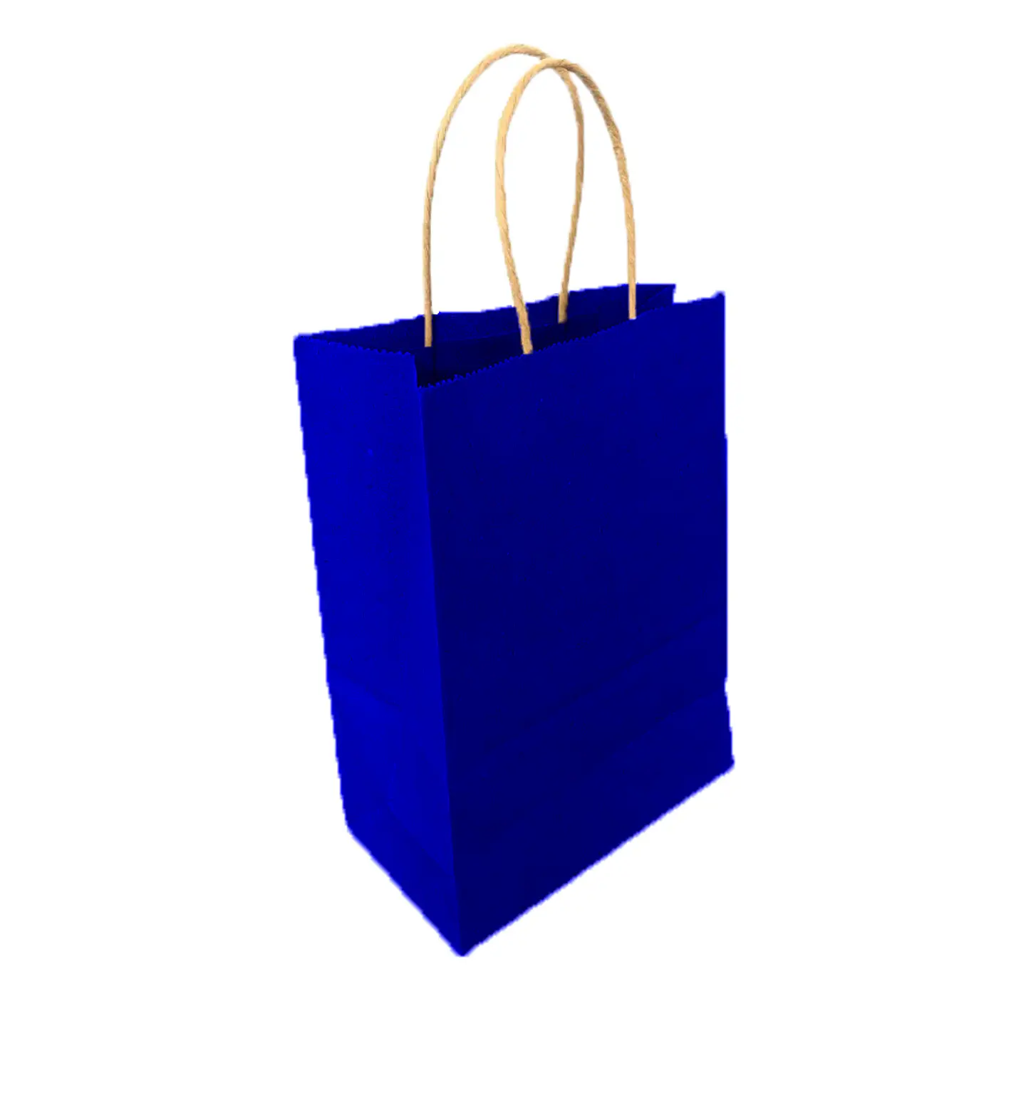 Bolsa Kraft Azul 15x20x8 cm - Paquete de 12 Unidades 1
