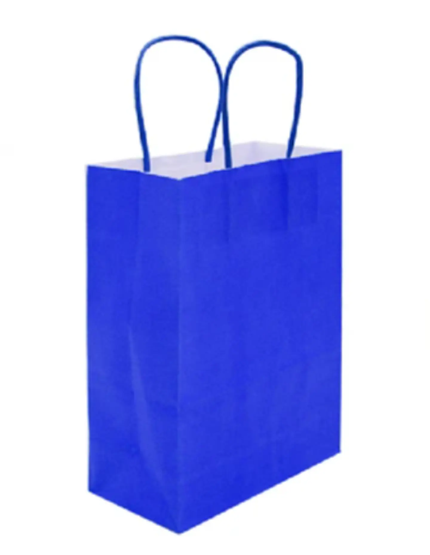 Bolsa Kraft Azul 15x20x8 cm - Paquete de 12 Unidades 4