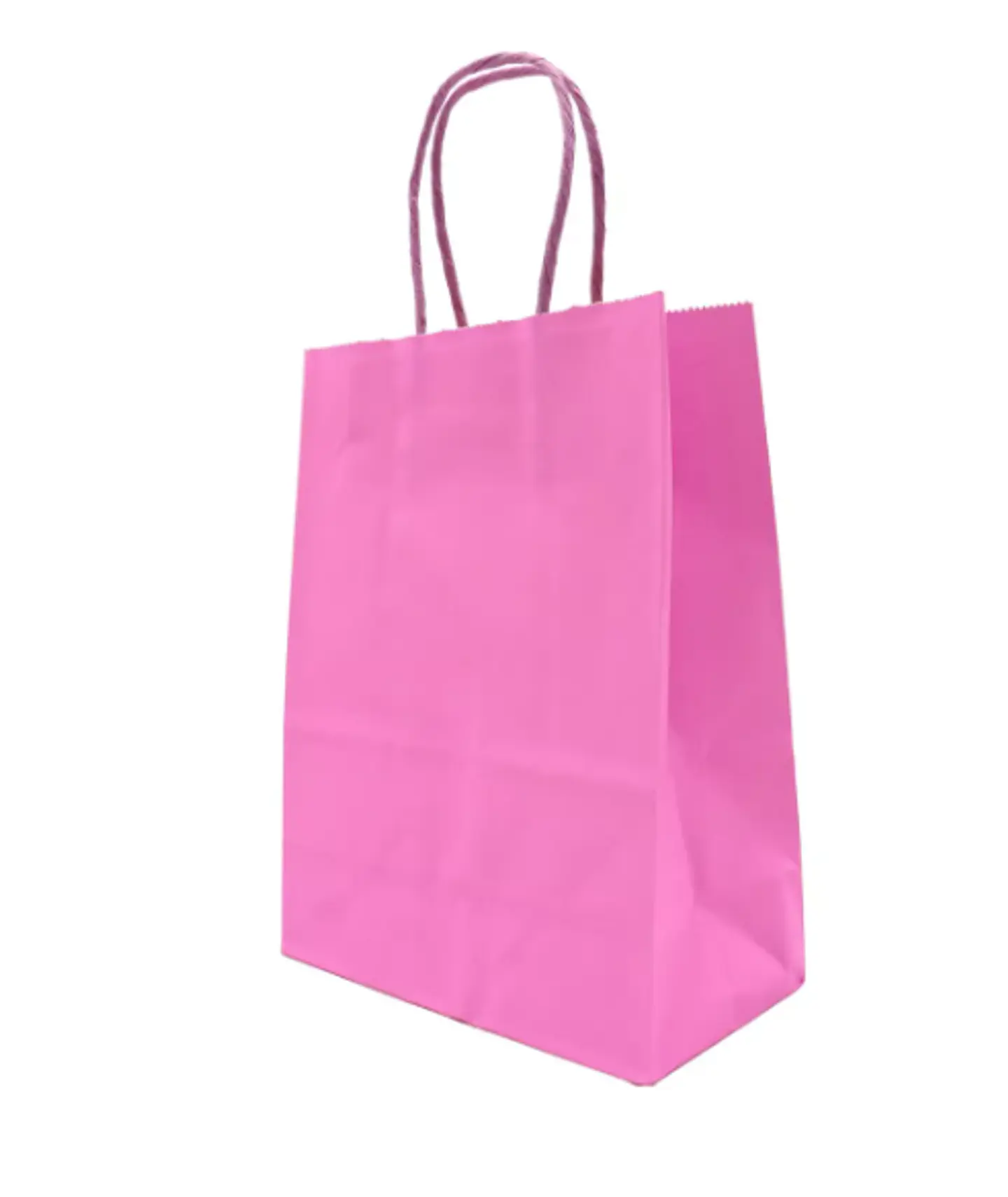 Bolsa Kraft Fucsia 15x20x8 cm - Paquete de 12 Unidades 1