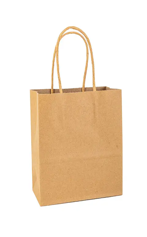 Bolsa Kraft  15x20x8 cm - Paquete de 12 Unidades