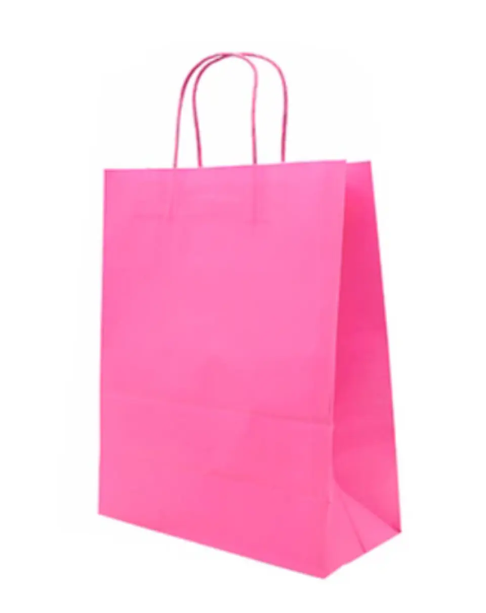 Bolsa Kraft Fucsia 22x30x10 cm - Paquete de 10 Und. 1