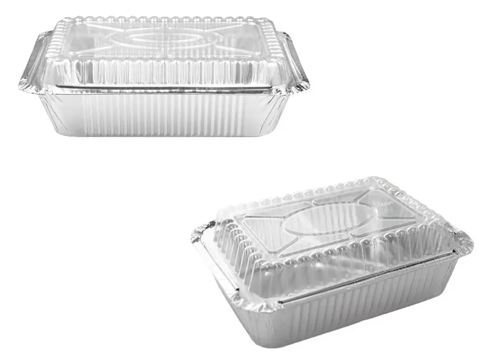 Bandeja de Aluminio con Tapa C-10 - Tapa Plástica Domo - 20 Unidades 3