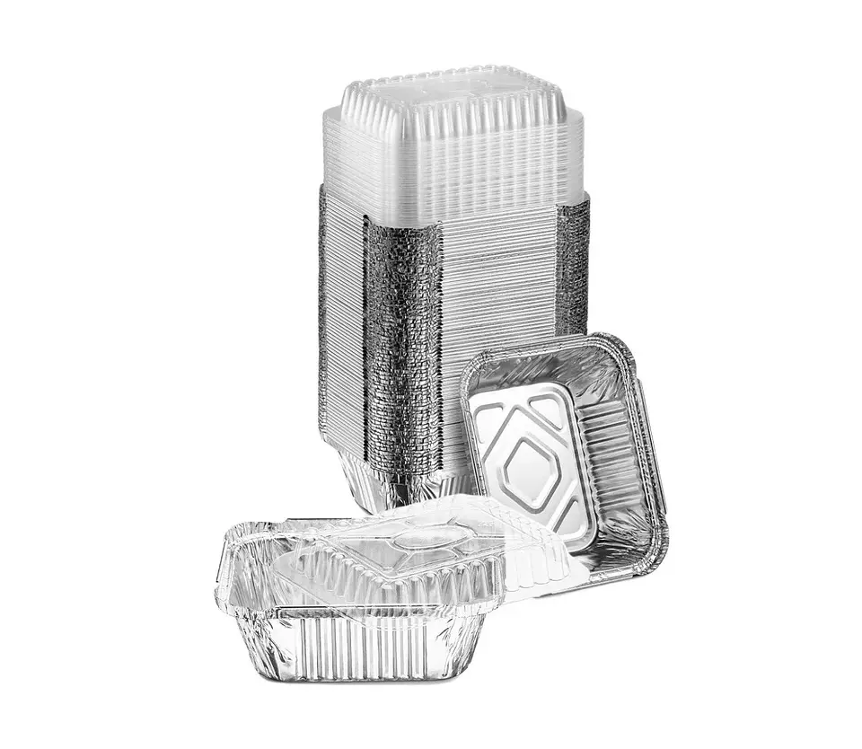 Bandeja de Aluminio con Tapa C-10 - Tapa Plástica Domo - 20 Unidades 2