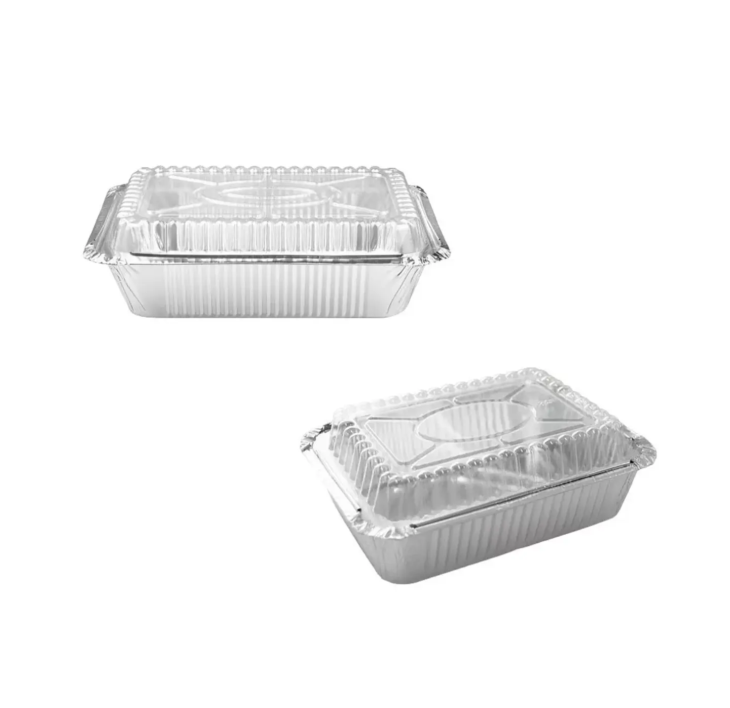 Bandeja de Aluminio con Tapa C-10 - Tapa Plástica Domo - 20 Unidades 4