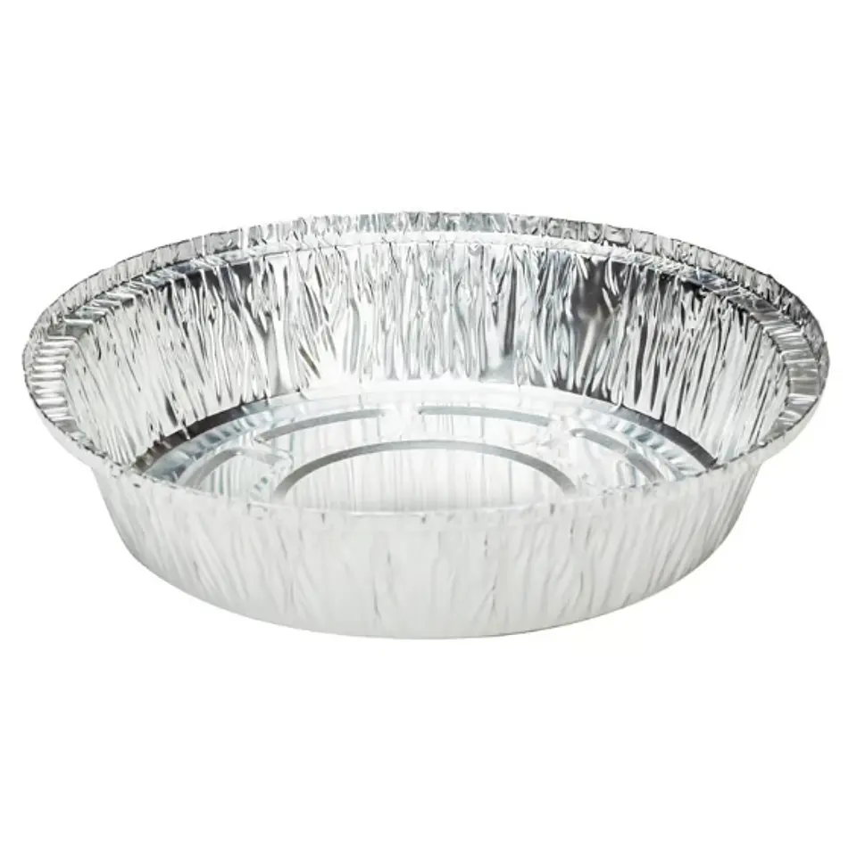Bandeja Redonda de Aluminio con Tapa 18x4 - 20 Unidades - 035 1