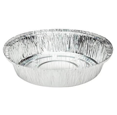 Bandeja Redonda de Aluminio con Tapa  15x4 - 20 Unidades - 034