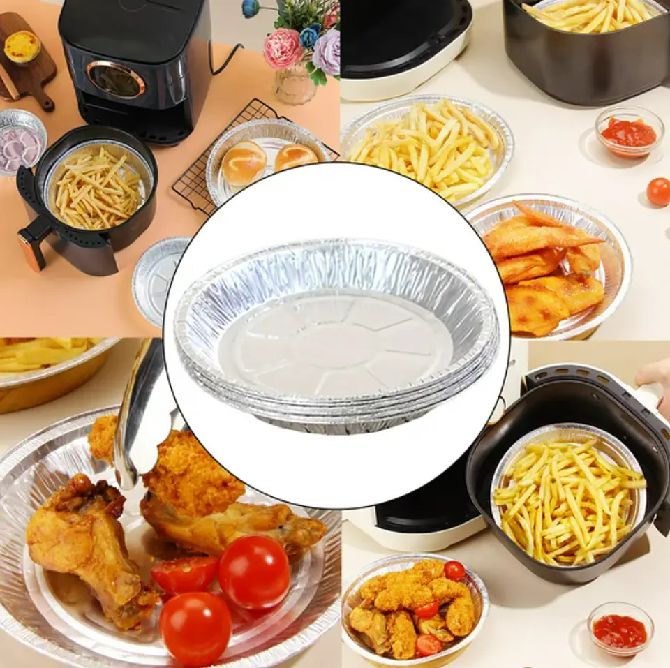 Bandeja Redonda de Aluminio con Tapa  15x4 - 20 Unidades - 034 3