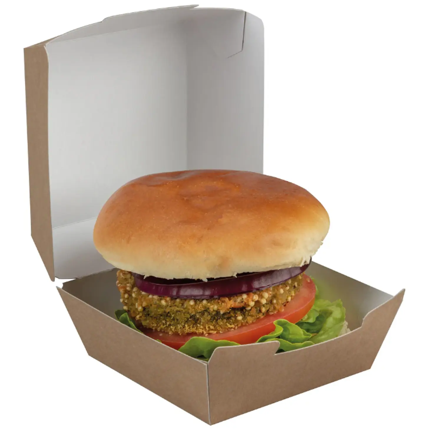 Clamshell para Hamburguesa Kraft - 10 unidades 3